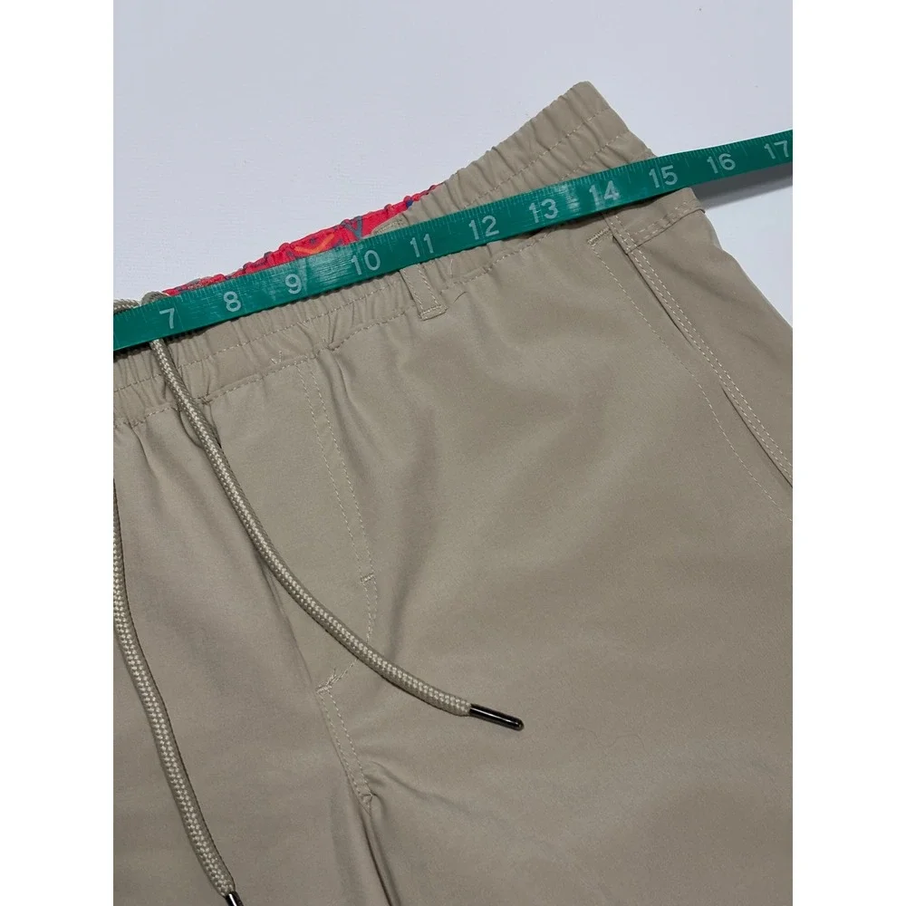 Birdie Bound Shorts Mens Small Tan Performance Compression Liner Golf Athletic‎